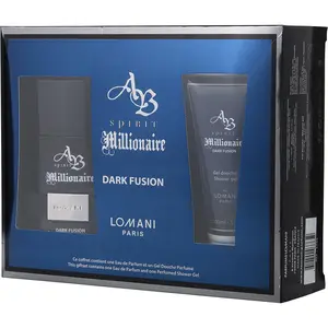 Ab Spirit Millionaire Dark Fusion Set-Eau De Parfum Spray 3.3 Oz & Shower Gel 3.3 Oz For Men