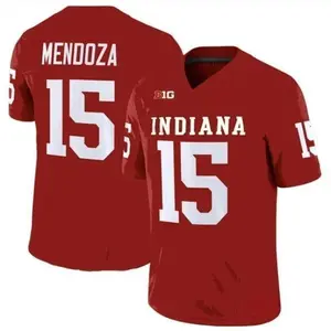 Indiana University #15 Fernando Mendoza Red College Football Jersey