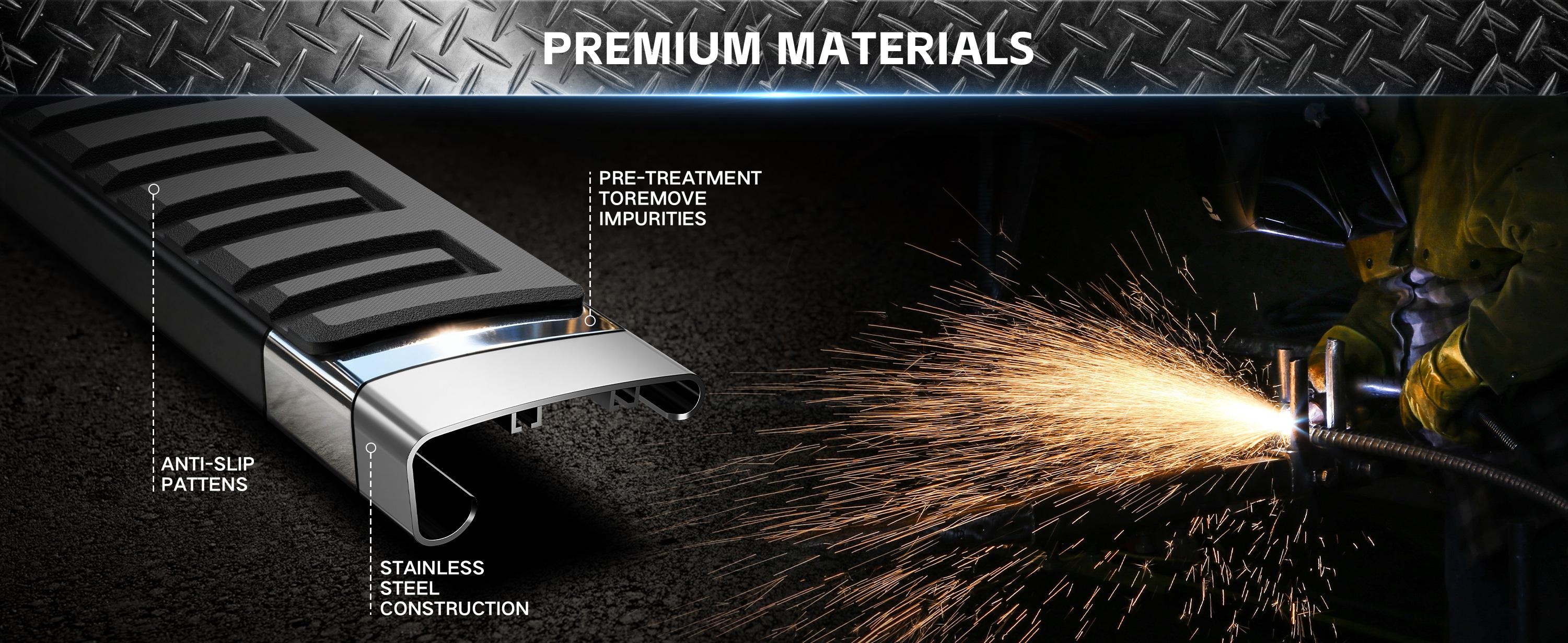 6.5" Running Boards Compatible with 2007-2018 Silverdo & Sierra 1500/2007-2019 Silverdo & Sierra 2500 3500 Crew Cab - Side Step Rails Nerf Bars Aluminum Alloy for Vehicle 4 Full Size Doors 6.5" Running Boards Compatible with 2007-2018 Silverdo & Sierra 1500/2007-2019 Silverdo & Sierra 2500 3500 Crew Cab - Side Step Rails Nerf Bars Aluminum Alloy for Vehicle 4 Full Size Doors