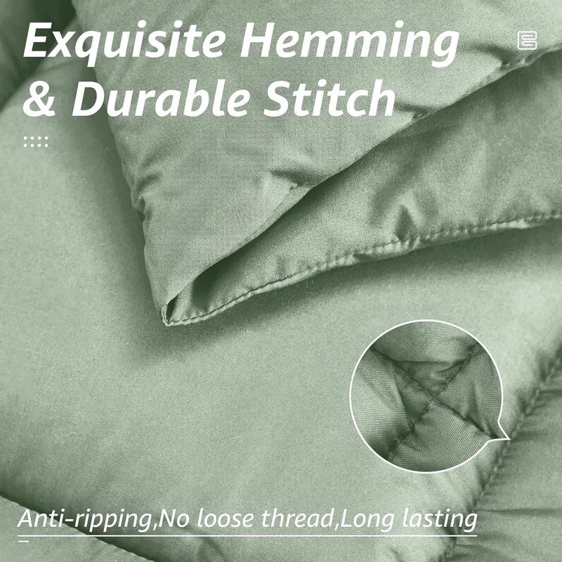 {N}WeCharmer Comforter - Down Alternative Bed Comforters for All Season - Machine Washable Duvet Puffed Quilt Fiber Fill