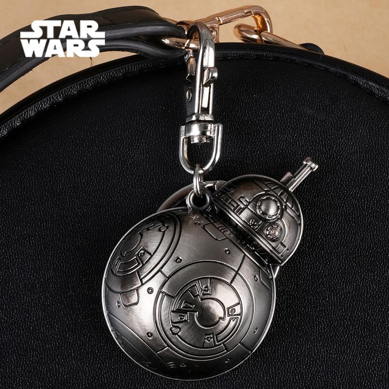 Star Wars Metal Keychain 1PC Officially Licensed Vehicles Astromech Droids Keyring Zinc Alloy Suitable Fans Gift Backpack Decor Bag Clip Pendant 3D Design Drop-proof Durable Accessory Collection Millennium Falcon X-Wing R2-D2 BB-8