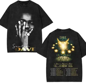 [Sale Up To 43%] Santan Dave The Boy Who Played The Harp 2026 Tour Unisex Washed Tee, Santan Dave Concert Shirt, UK Rap Hip Hop Graphic Tee, Grime Tour Merch