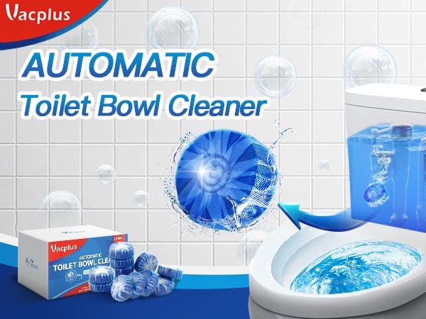 Vacplus Automatic Toilet Bowl Cleaner Tablets, Bathroom Toilet Tank Cleaner (12 -100PACK)