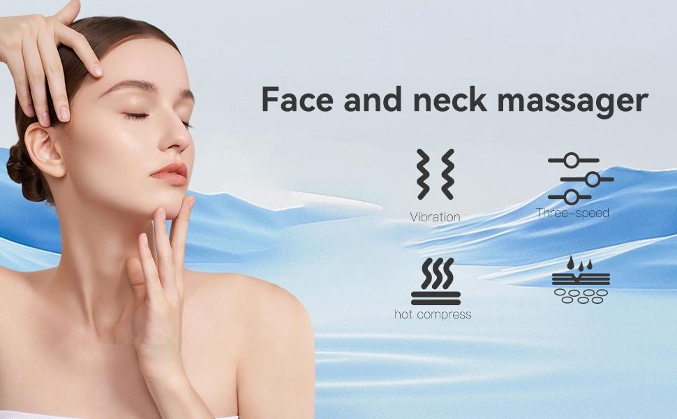 Facial Massager Tool, Skin Care and Double Chin Neck Massage, Face Sculpting Tool with Thermals, Portable Facial Beauty Device, Christmas Gift, Trending Products, Beauty Instrument