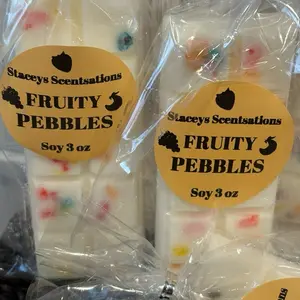 *FRUITY CEREAL Scented Soy SNAP BAR Wax Melts*- Made with REAL CEREAL, 3 oz, Vegan, Clean Scent, Pet Friendly
