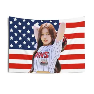 Sana Kpop Band American Flag Mexican Flag This Is For Tour Part 2 Flags Gift for Fans Men Women 3