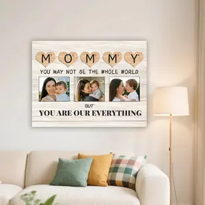 Custom Canvas Prints Mother's Day Gift Photo Collage “You Are Our Everything” PrintToucan
