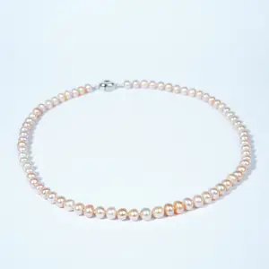 NYTK1004-45-F 7-8mm Pearl Necklace fresh water pearl