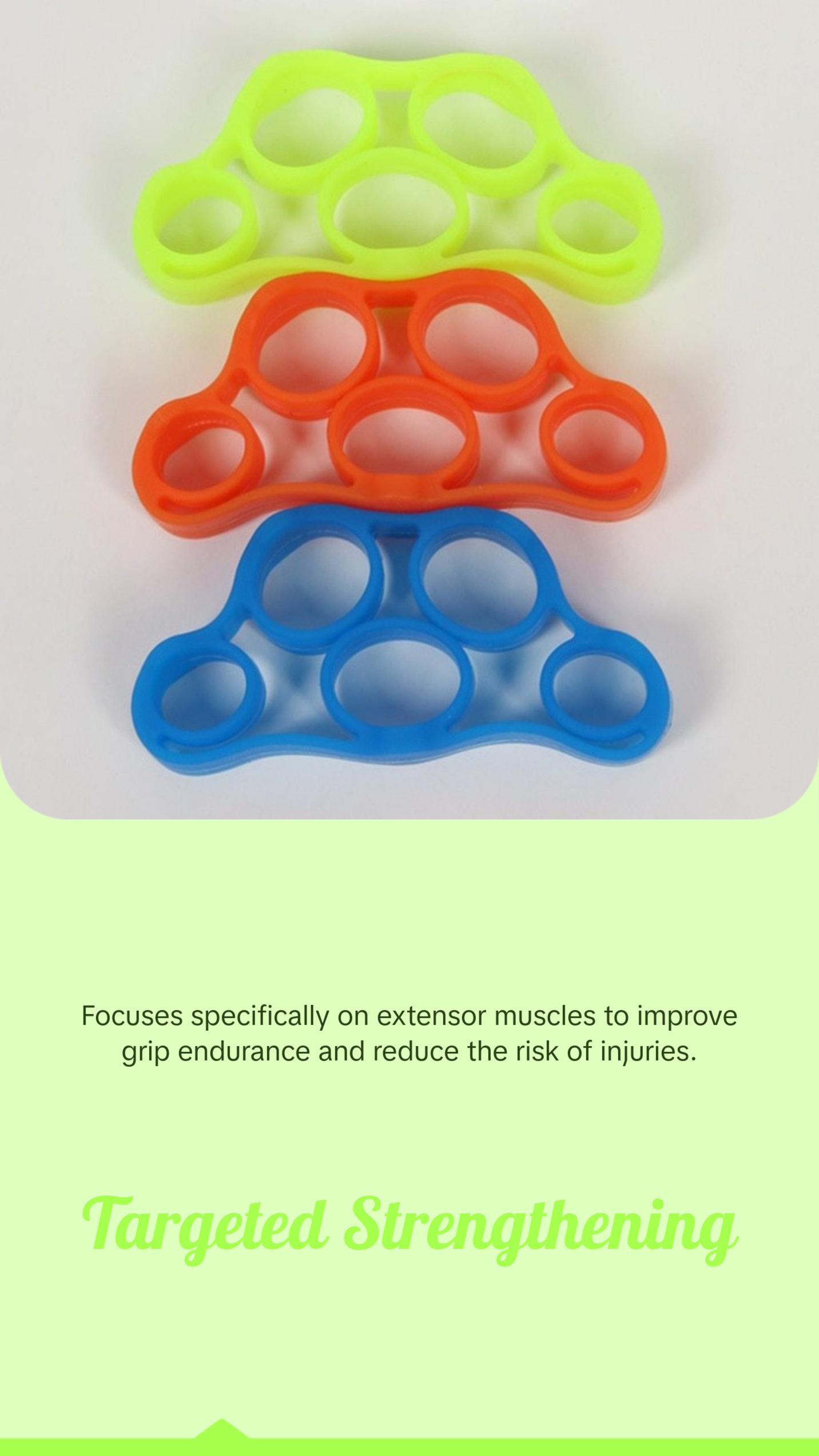 Silicone Resistance Extensor Trainer for Hand and Forearm Strength
