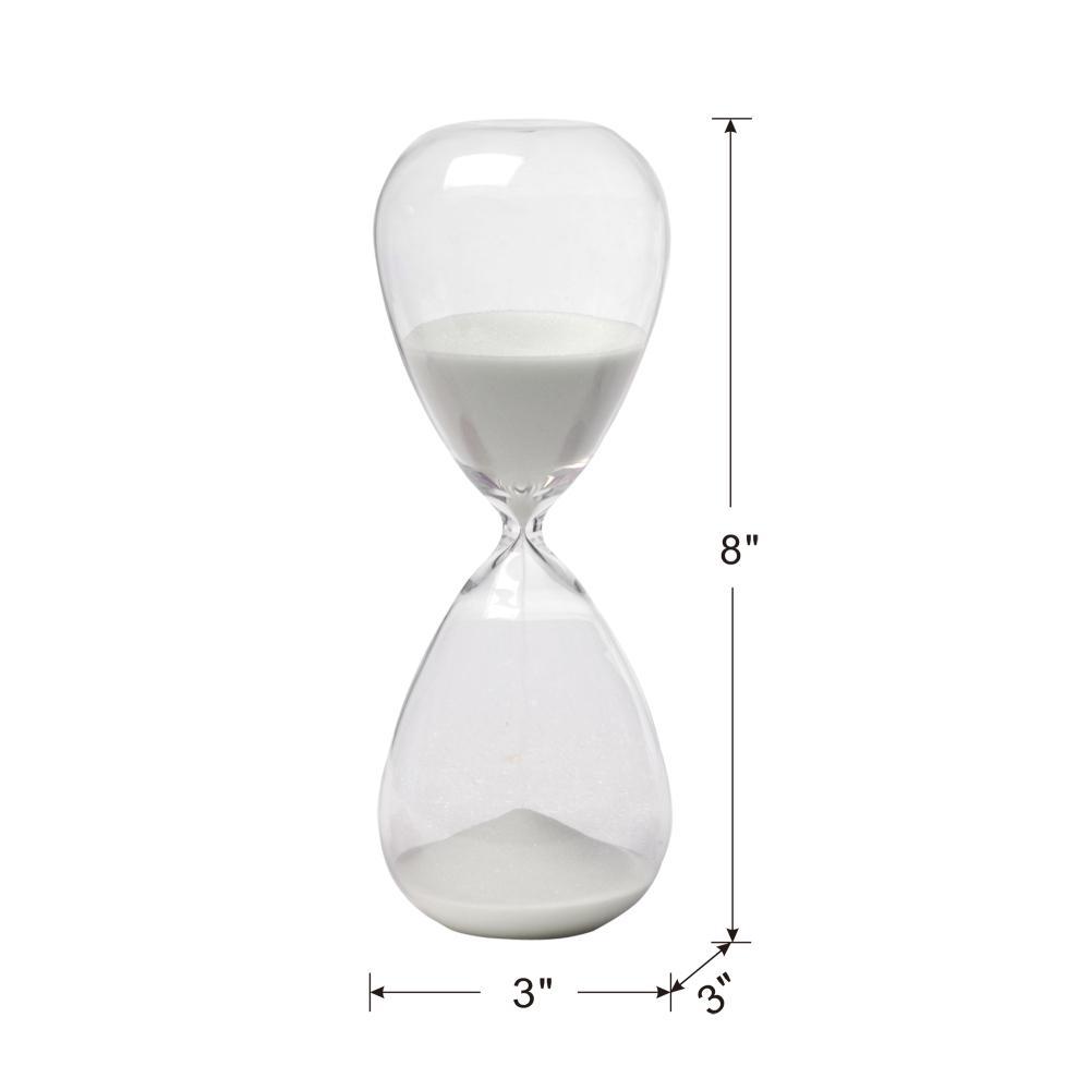 8" Ferdinand 30-Minute Hourglass, White Sand