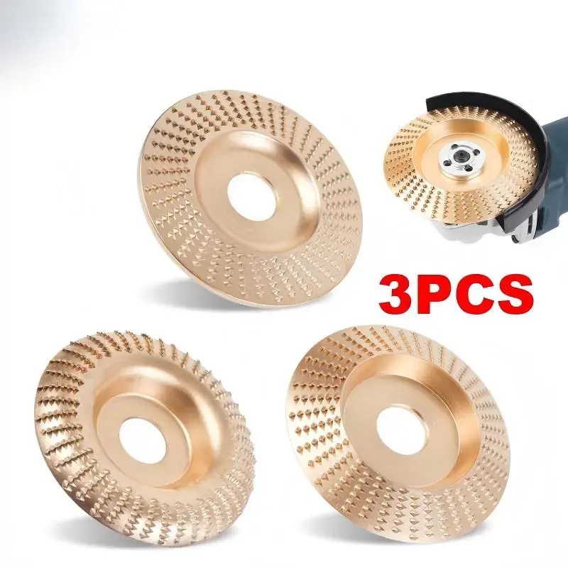 3PCS 4" Grinding Wheels - Grinders Accessory for Wood Carving, Sanding and Polishing Tools