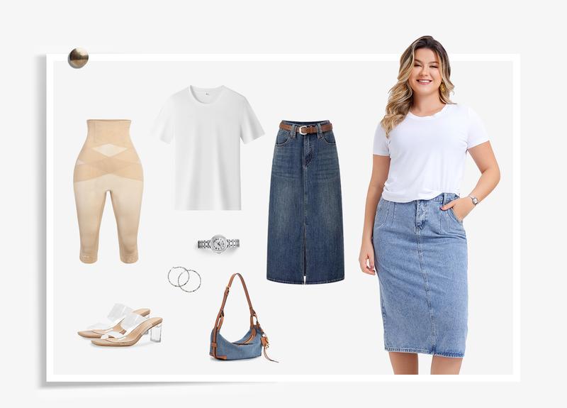 Nebility Women's High-Waisted Breathable Shapewear Tights - Double-Layered Fabric with C-Shaped Pleats, Flattering Silhouette & Natural Lift, Basic Minimalist Compression (Black, Beige) Womenswear Black、Beige