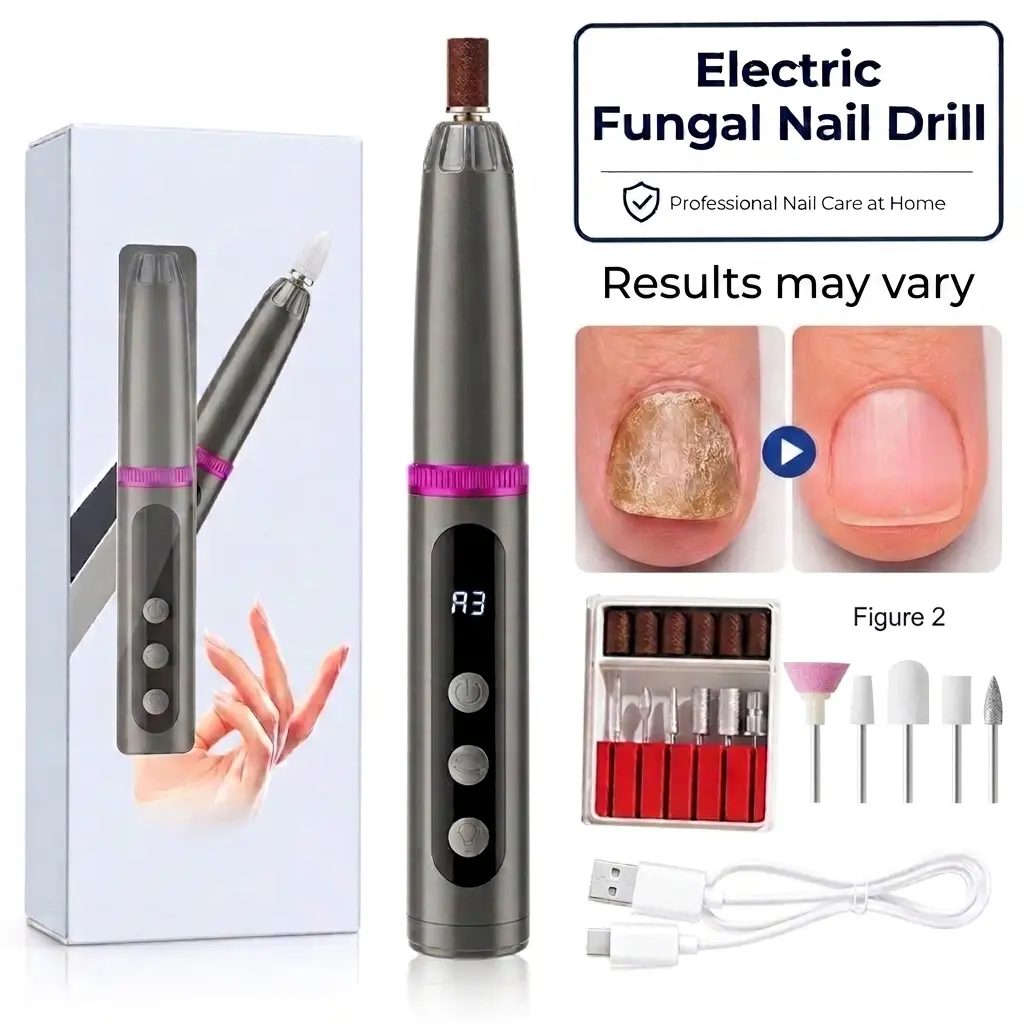 Rechargeable Nail Drill, Cordless Efiles for fungal Nails Lightweight Nail Care Tool for nail repair