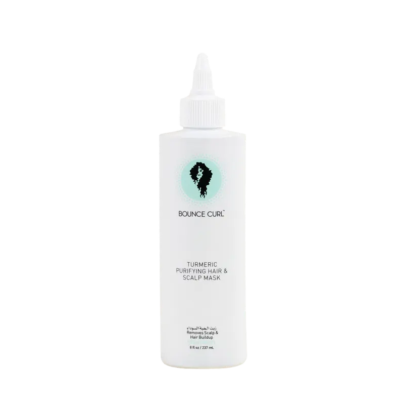 Turmeric Purifying Hair & Scalp Mask Hair Cleansing Formula For All Hair Types - Removes Buildup For Clean Refreshed Hair by Bounce Curl