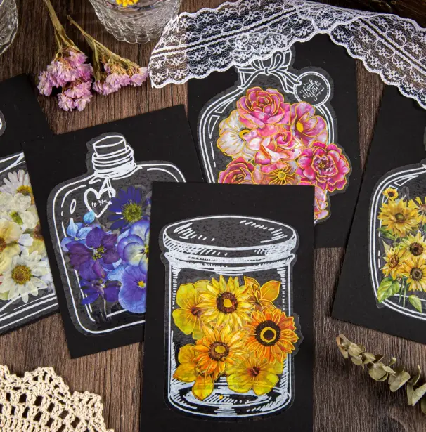 Spring 40Pcs DIY Bookmarks, Transparent Dried FlowerSpringBookmarks, Handmade Dried FlowerBookmarks,FlowerBookmarks Maker, HandmadeDIY Transparent Beautiful FlowerPage mothersdaygift mothersdaygiftideas