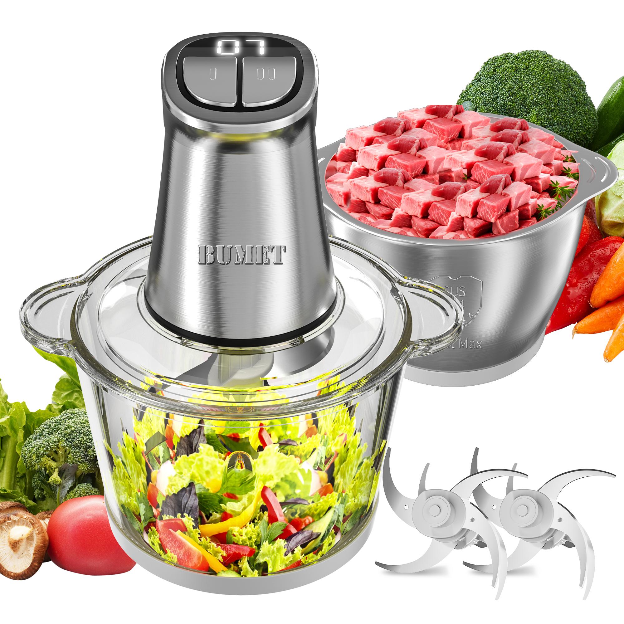 Premium 2-Speed Multi-Function Food Processor For Chopping Mincing Pureeing Knives Premium 2-Speed Multi-Function Food Processor For Chopping Mincing Pureeing Knives