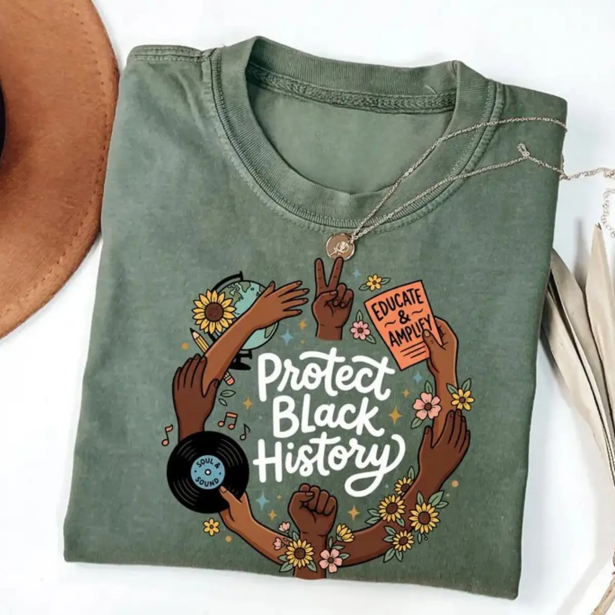 T-shirt protecting Black history, Black History Month, social activism T-shirt, gift for social justice, Black pride apparel.