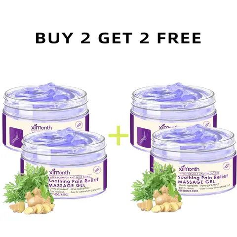 [Buy 2 Get 2 Free] Therapeutic Purple Turmeric Joint Care Rapid Relief Gel, Natural Artemisia Argyi Leaf Formula with Glycerin, Propylene Glycol, Carbomer - Moisturizing, Long-Lasting for Adults’ Knee & Lumbar Care, Knees/Neck, Hip & Joint Pain