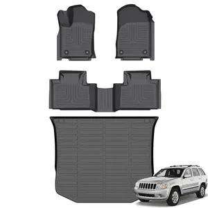 COLANAT for Jeep Grand Cherokee 2016-2023 (Non L - RWD & 4WD) Floor Mats & Cargo Liner Set, Fits WK2/WL74, 3D Custom Fit All-Weather Waterproof Full Set Interior Protection Automotive Car Accessories Essentials