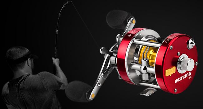 KastKing Rover Round Baitcasting Reel, Perfect Conventional Reel for Catfish, Salmon/Steelhead, Striper Bass and Inshore Saltwater Fishing - No.1 Highest Rated Conventional Reel, Reinforced Metal Body