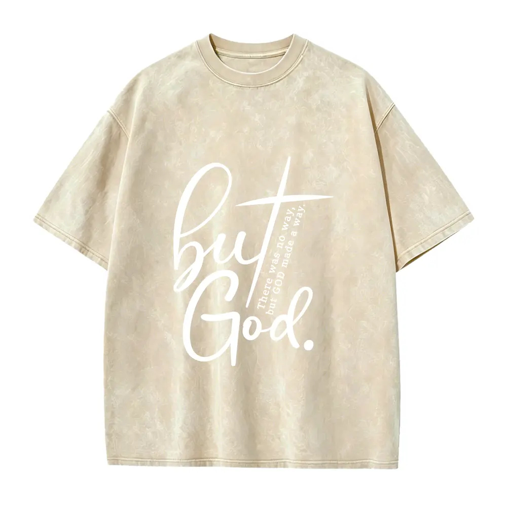 But God Shirt, There Was No Way But God Made A Way T-shirt, Christian Inspirational Shirt,Religious Shirt,Christian Gift Tee,Church Clothing