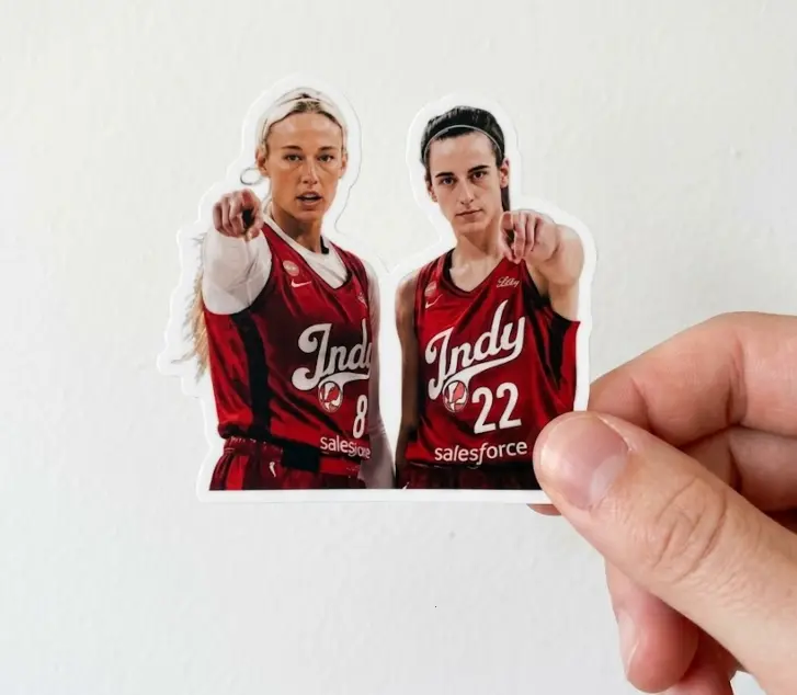 Sophie Cunningham & Caitlin Clark Sticker, Sophie Cunningham Sticker, Funny Meme Shirt BWK, Funny Basketball Graphic
