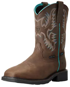 Ariat Women's Krista Waterproof Western Work Boot Steel Toe - 10029516