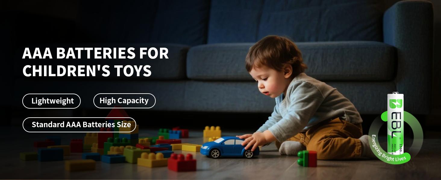 EBL AAA Ni-MH Rechargeable Batteries 1100mAh