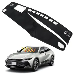 Toyota Crown Dash Mat for 2023-2026 Models with HUD Custom Fit Flannel Dashboard Cover UV Protection Non-Slip