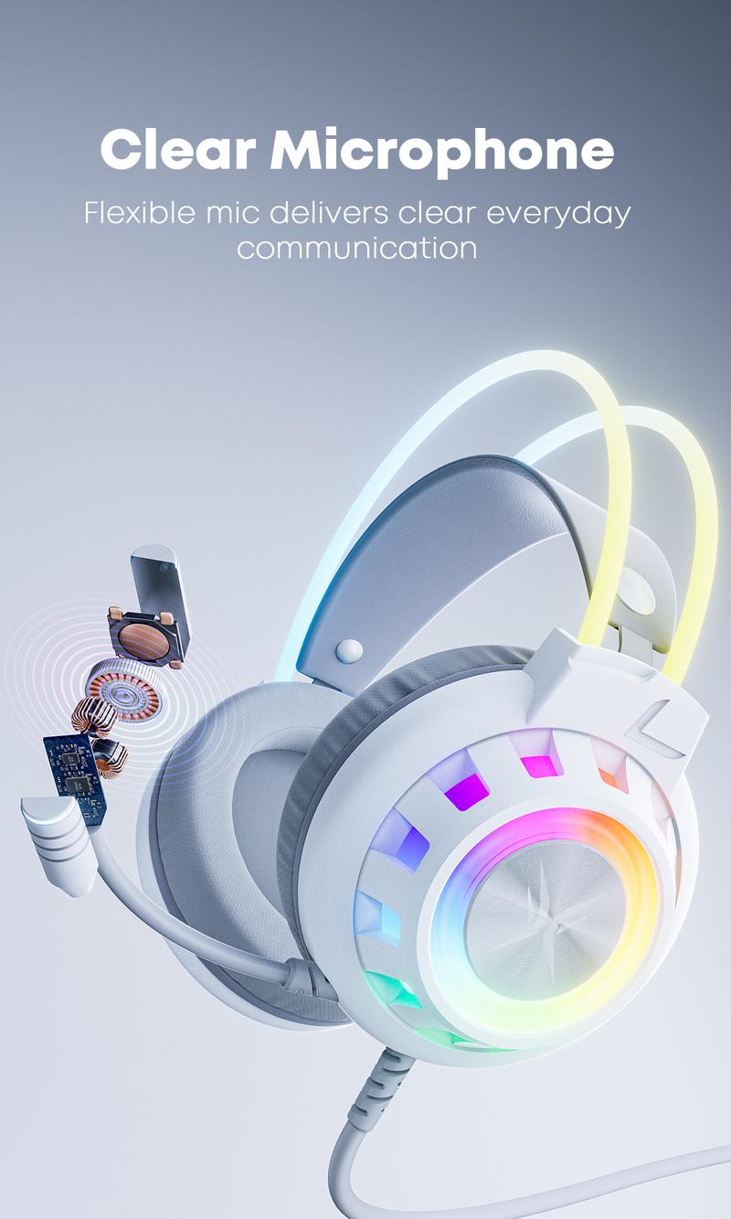 [New Year Picks] TAGRY TRONICX Upgraded G3/G5 Wired PC Gaming Headset with 50mm Driver, ENC Microphone, USB-A Headset with 7.1 Surround Sound, Control Box for PC/PS5 Console/Switch Dock Mode  (Not Compatible with Xbox)