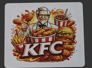 KFC Mousepad - Handmade Iconic Design with Sublimation Printing for Vibrant Colors and Smooth Surface Perfect for Kids & Adults