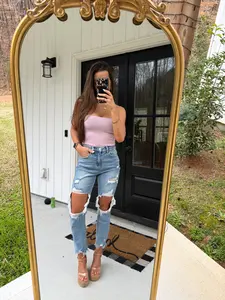 Cello High Rise Distressed Jeans