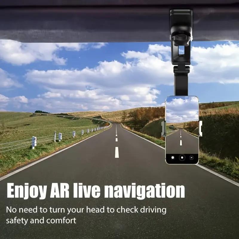 2025 Good Quality New 1080° Multi-function Sun Visor Universal 360 Degree Rotating Phone Holder Suitable for Any Scene Car Holder -Rotatable and Retractablef