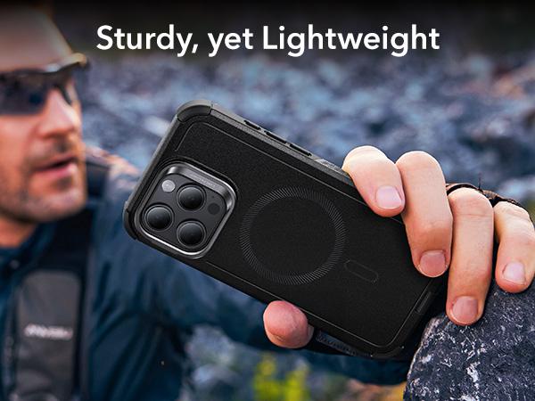 ESR for iPhone 17/16/15 Case with Stash Stand, Camera Control, 23FT Military-Grade Shock-Absorbing Drop Protection, Compatible with MagSafe Accessories, Magnetic Cyber Series