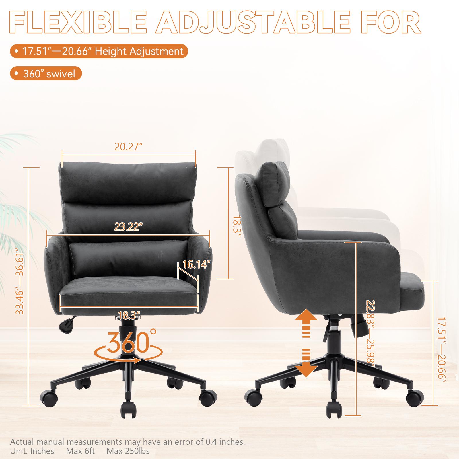 BaliaaFurniture PU Leather Office Chair, Computer Chair,Managerial Executive Office Chair, Criss Cross Chair Wheels Swivel Chair with Leg Rest and Lumbar Support BaliaaFurniture PU Leather Office Chair, Computer Chair,Managerial Executive Office Chair, Criss Cross Chair Wheels Swivel Chair with Leg Rest and Lumbar Support