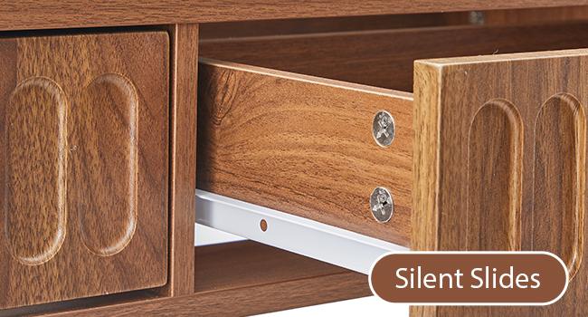 Giratree 51.18‘’ Entryway Table with Storage, Narrow Console Table with 3 Drawers, Couch Table Behind Sofa Long for Living Room TV, Hallway Entrance Foyer, Mid Century Farmhouse Sofa Table