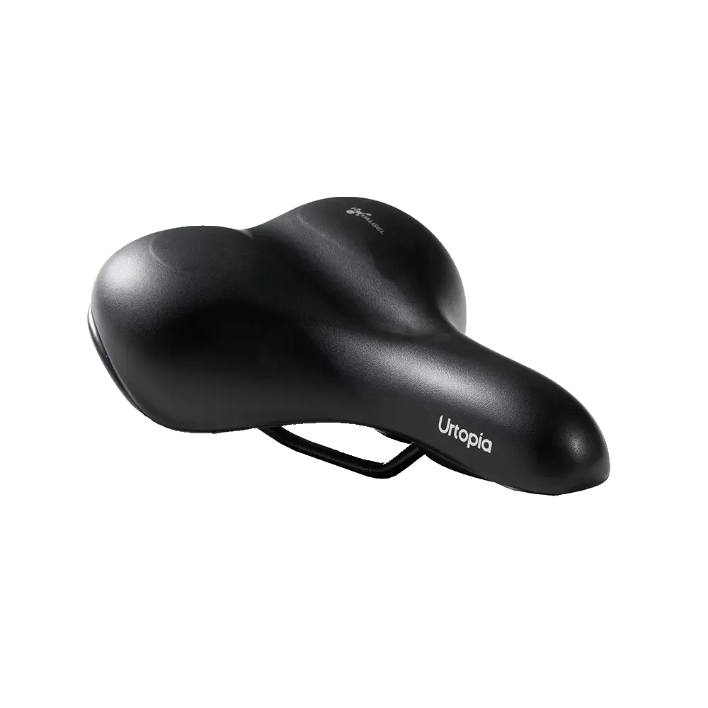 Urtopia Extra-Comfort Cycling Saddle, 26x20cm Wider Shape, Soft Spring Shock-Absorb Design, Compatible with All Models