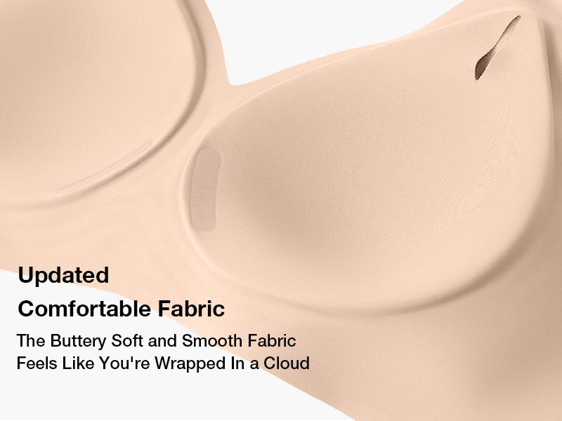 Vertvie Jelly Bras for Women No Underwire Bra Wireless Seamless Full Coverage Bralettes Convertible T Shirt Bras sport bra