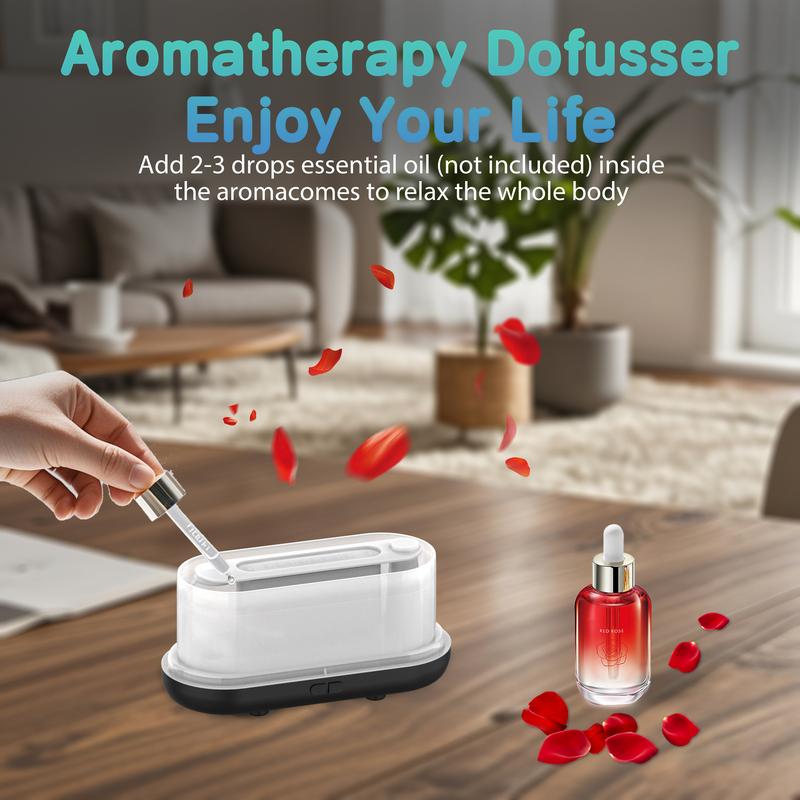 Ultimate 7-Color Flame Essential Oil Diffuser and Humidifier 160ml for Home Office Yoga and Sleep with Auto-Off Protection SPA Relaxation Mood Booster
