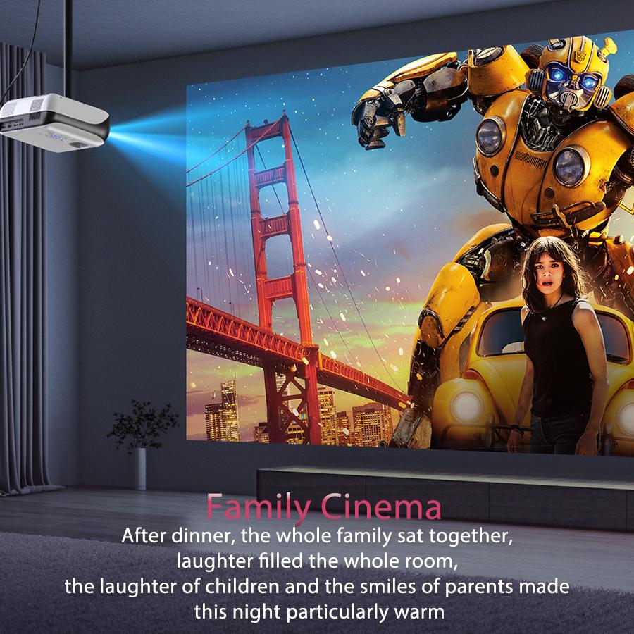 Happrun TK-H1 1080P Bluetooth Projector | Portable Mini H1 Projector for Home Theater, Bedroom Cinema, Outdoor Movies & Camping | Connects to Smartphone, iPhone, HDMI, USB, TV Stick, Fire Stick, PS4, PS5 | Bright Screen & Easy Setup Happrun TK-H1 1080P Bluetooth Projector | Portable Mini H1 Projector for Home Theater, Bedroom Cinema, Outdoor Movies & Camping | Connects to Smartphone, iPhone, HDMI, USB, TV Stick, Fire Stick, PS4, PS5 | Bright Screen & Easy Setup