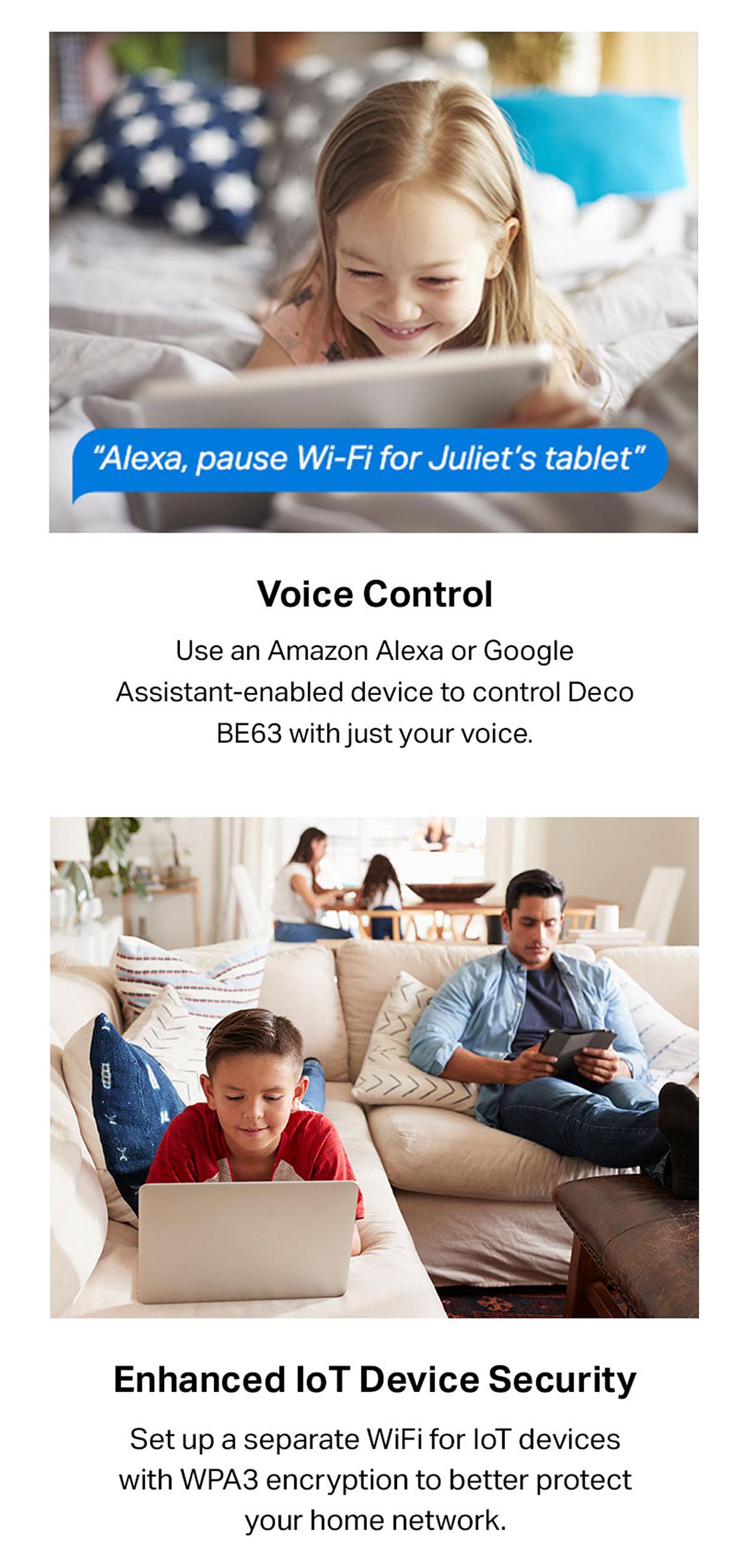 TP-Link Deco BE63(3-pack) Deco 7 Pro BE10000 Tri-Band WiFi 7 Mesh System | BE10000 Speeds, 10G Ports, 7600 Sq.Ft Coverage, 200+ Devices, AI Roaming & VPN