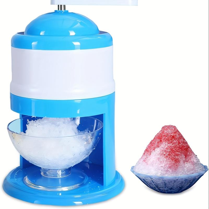 Snow Cone Machine Hand Crank, Shaved Ice Maker Machine for Home, Ice Shaver Hand Crank, Slushy Maker Machine, Ice Crusher for Snow Cones, Ideal for Summer Party, Portable