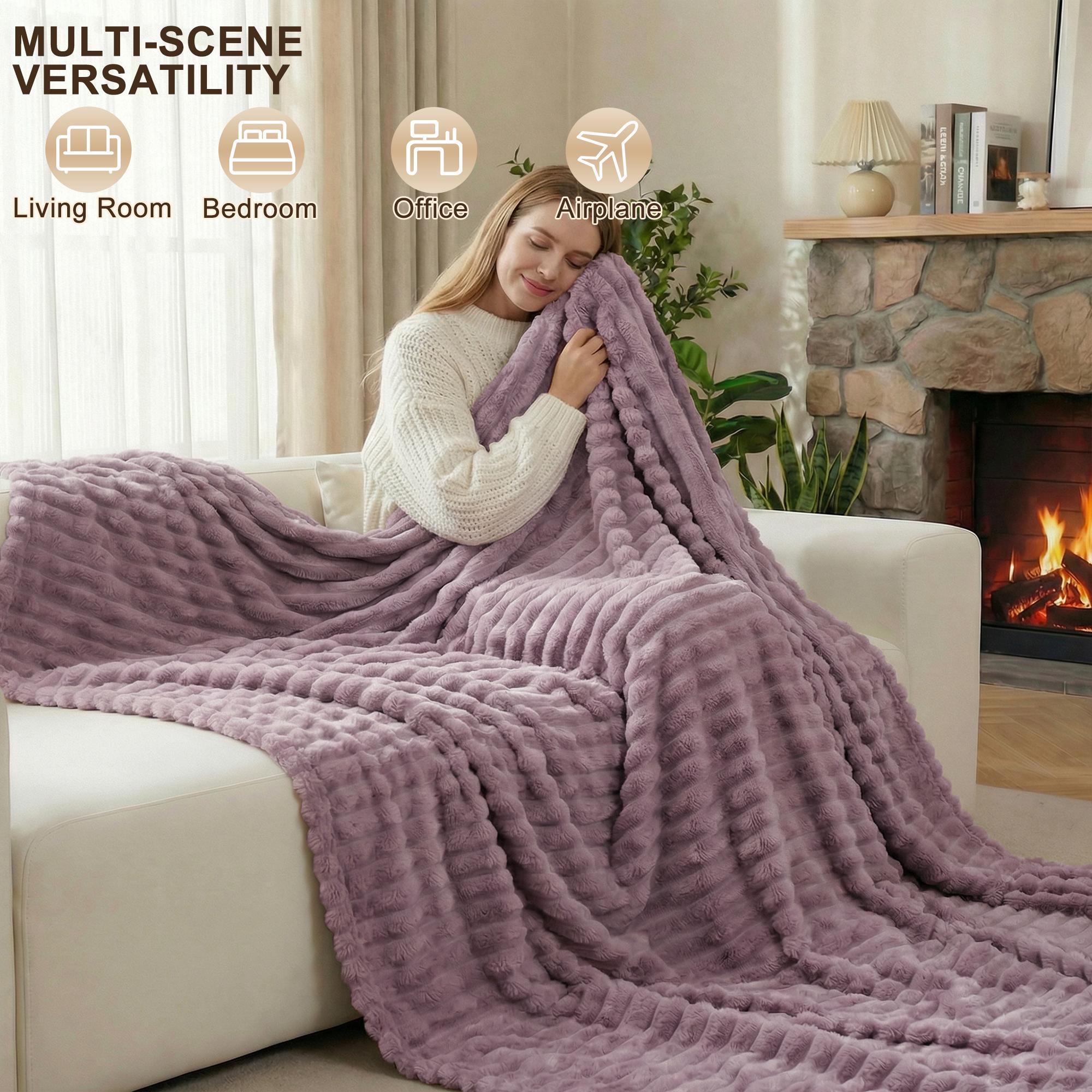 BePatio Cozy Soft Blanket,Throw Blanket for Couch, Bedroom,Travel,Camping, Patio Furniture Decor,Lightweight Cooling Blanket for Bed,Perfect for curling up at home or taking comfort on the go.