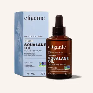 Cliganic Non-GMO Squalane Oil for Skin Repair and Moisturizing - Lightweight Skincare Hydrate Moisturize Moisture Hydrator Comfort