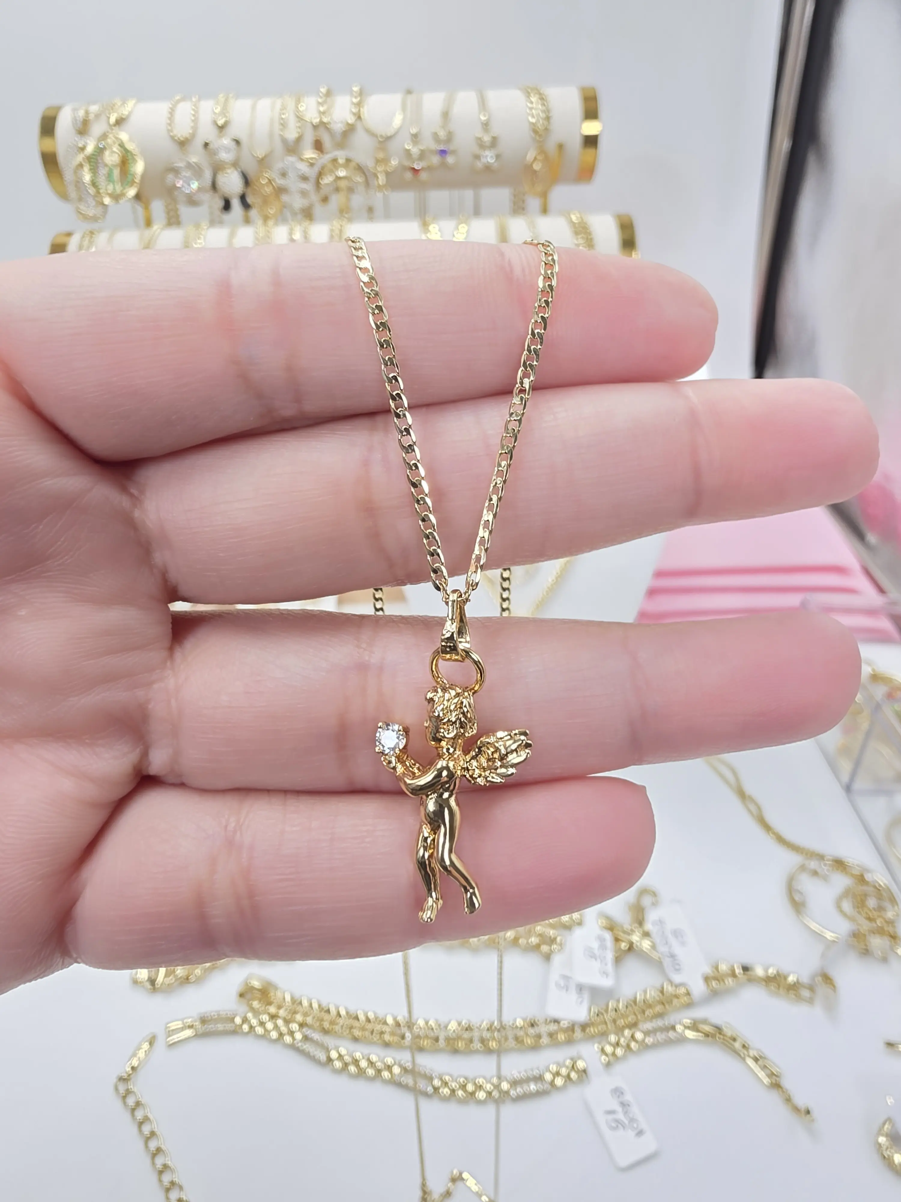 angel pendant size 23 inches