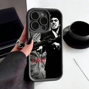 Drop-resistant dollar design pattern phone case, compatible with iPhone 17 Pro Max, 16 Pro Max, 15 Pro, 14, 13, 12, and 11.  Shockproof and drop-resistant phone case made of durable silicone material.