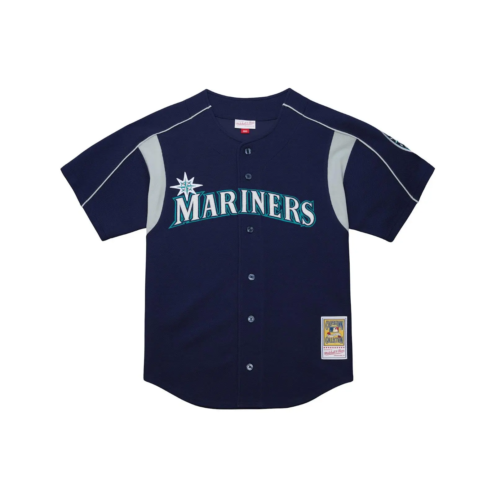 Mitchell & Ness Seattle Mariners Felix Hernandez Authentic Baseball Jersey - Navy Graphic Short Sleeve Tops