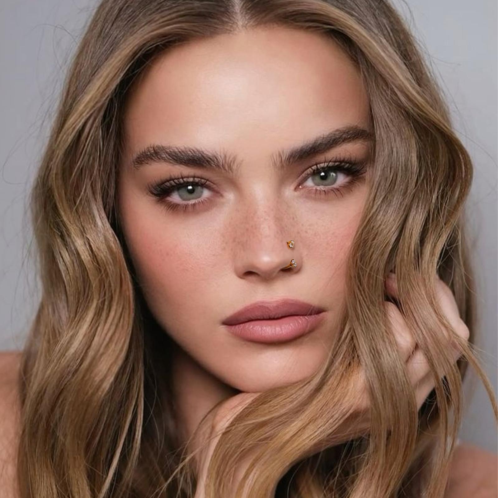 4PCS Titanium 18G/20G Horseshoe Nose Rings Set | Internally Threaded | Hypoallergenic | 5A Cubic Zirconia (CZ) Gems, Multiple Colors | Includes Free Ball Holder | For Nose, Daith, Cartilage, Helix, Lip & Eyebrow Piercings | Everyday Wear | Gift 4PCS Titanium 18G/20G Horseshoe Nose Rings Set | Internally Threaded | Hypoallergenic | 5A Cubic Zirconia (CZ) Gems, Multiple Colors | Includes Free Ball Holder | For Nose, Daith, Cartilage, Helix, Lip & Eyebrow Piercings | Everyday Wear | Gift