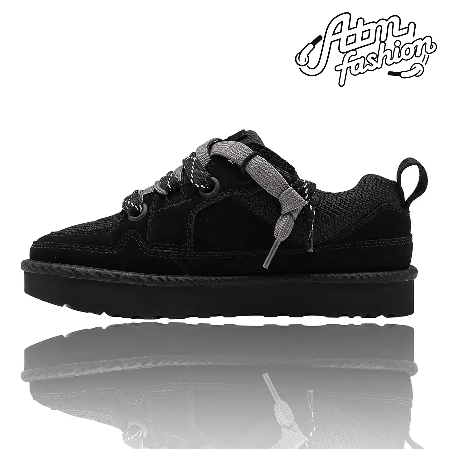 UGG Lowmel Lo Black (Women's) Women's Authentic Shoes Footwear Sneaker Trainer Comfortable Walking Fashion Trending Gift