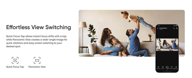 【Upgrade C220】eufy Indoor Cam E30, Latest Generation, 4K UHD Security Camera, 360 Pan-Tilt, Color Night Vision, AI Detection for Human/Pet/Audio/Crying, Human/Pet Auto Tracking, Works with Homekit